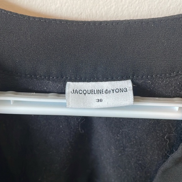 Black, 3/4 sleeve, long, sheer, v-neck shirt - Picture 5 of 5